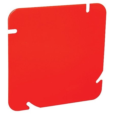 Southwire Electrical Box Cover, Square, Powder Coated Galvanized Steel 72C1-RED